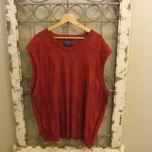 SADDLEBRED V-NECK SWEATER VEST MENS -2XLT